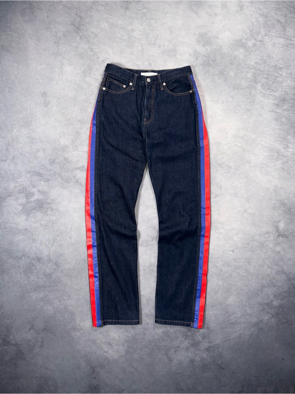 Raf Simons for Calvin Klein Jeans SS18 CKJ 030 High Rise Straight Striped Jeans - Picture 3 of 16